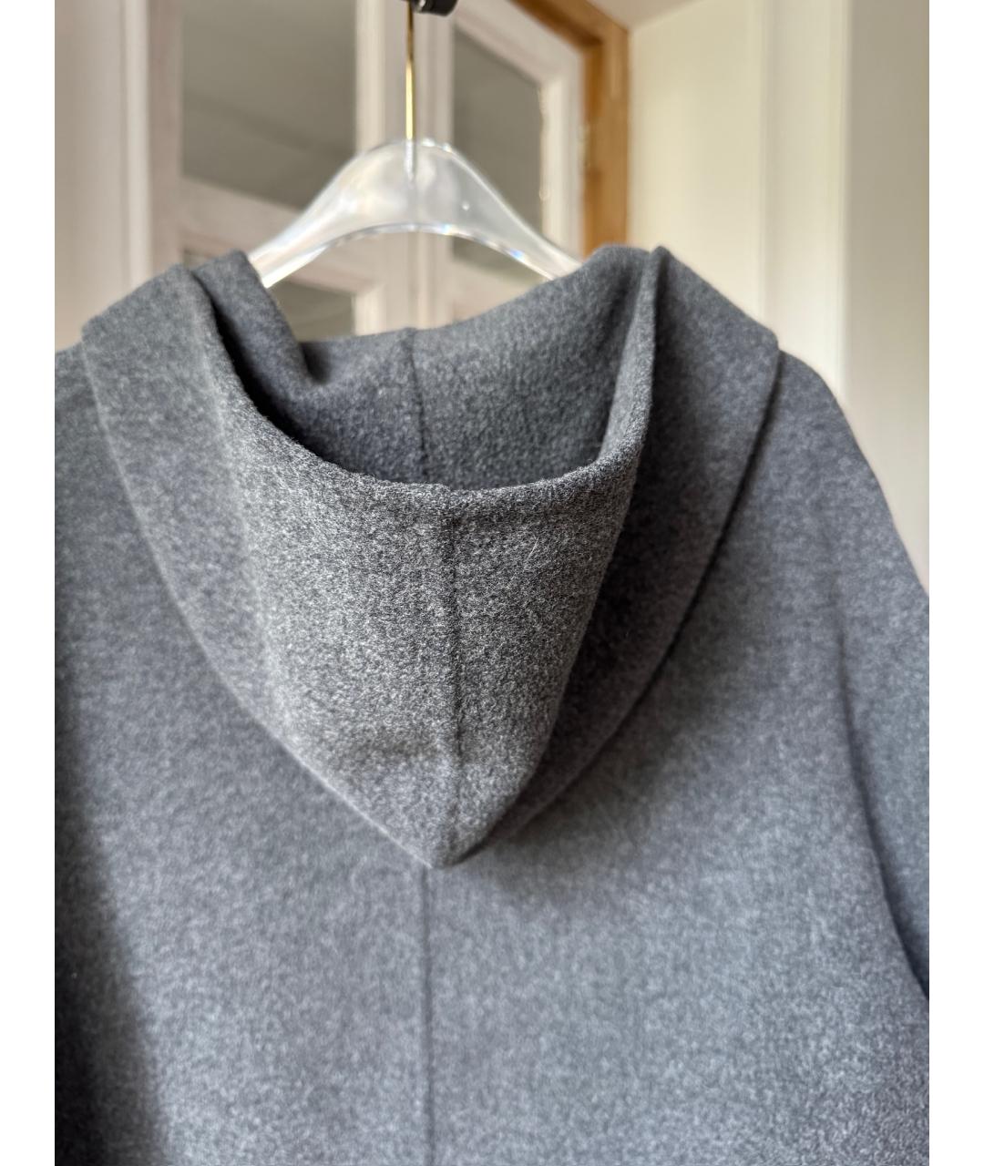 ACNE STUDIOS Серое шерстяное пальто, фото 4