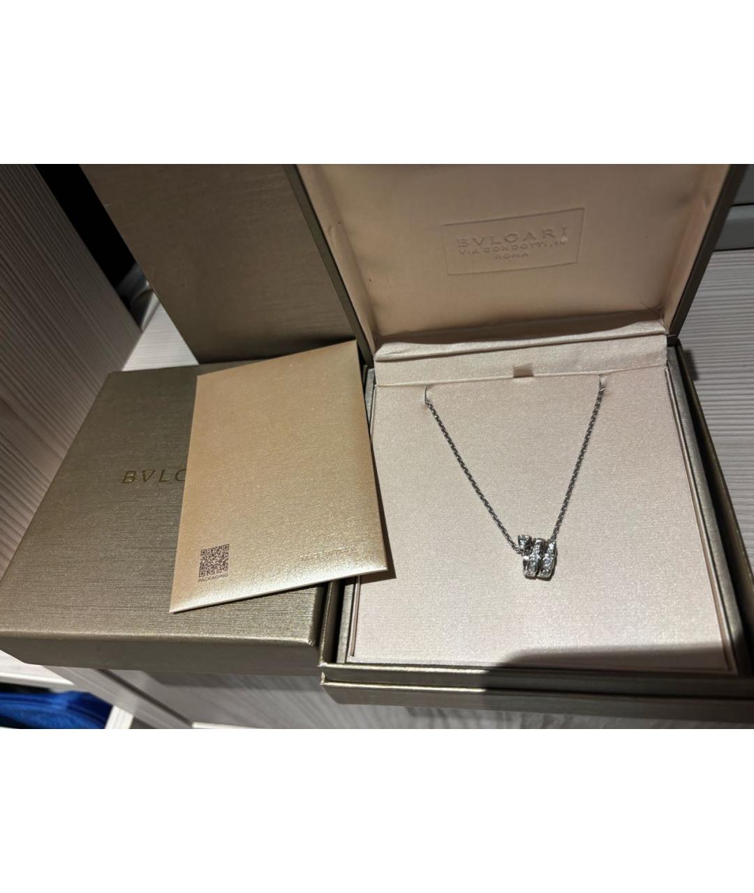 BVLGARI Белое колье из белого золота, фото 5