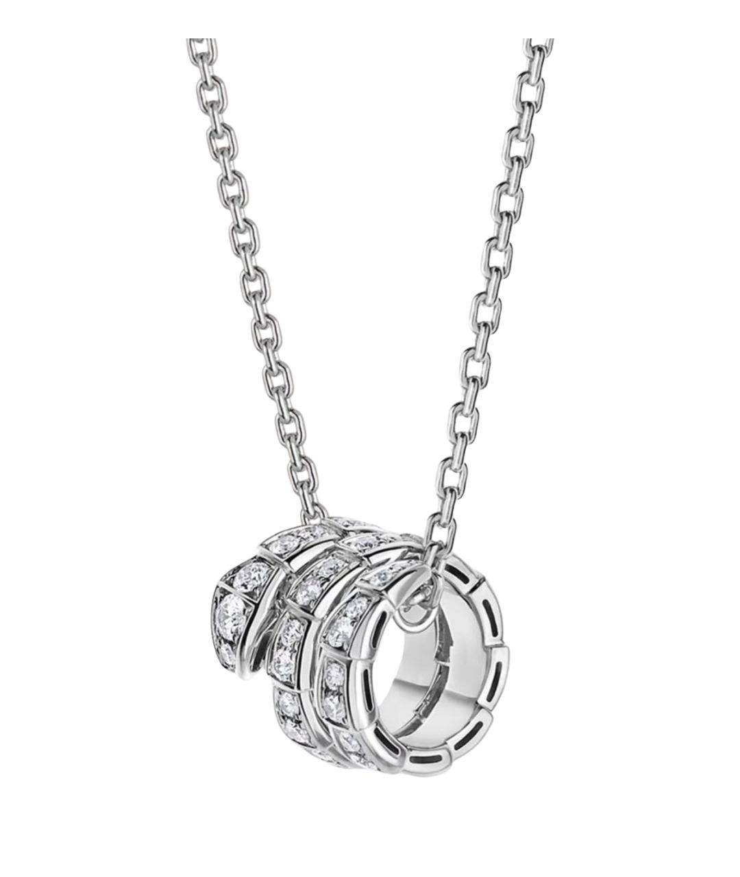 BVLGARI Белое колье из белого золота, фото 1