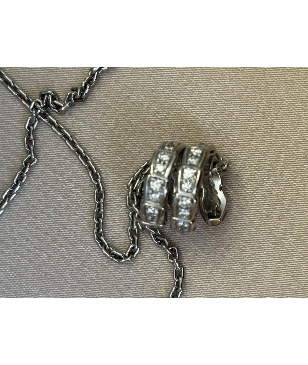 BVLGARI Белое колье из белого золота, фото 3