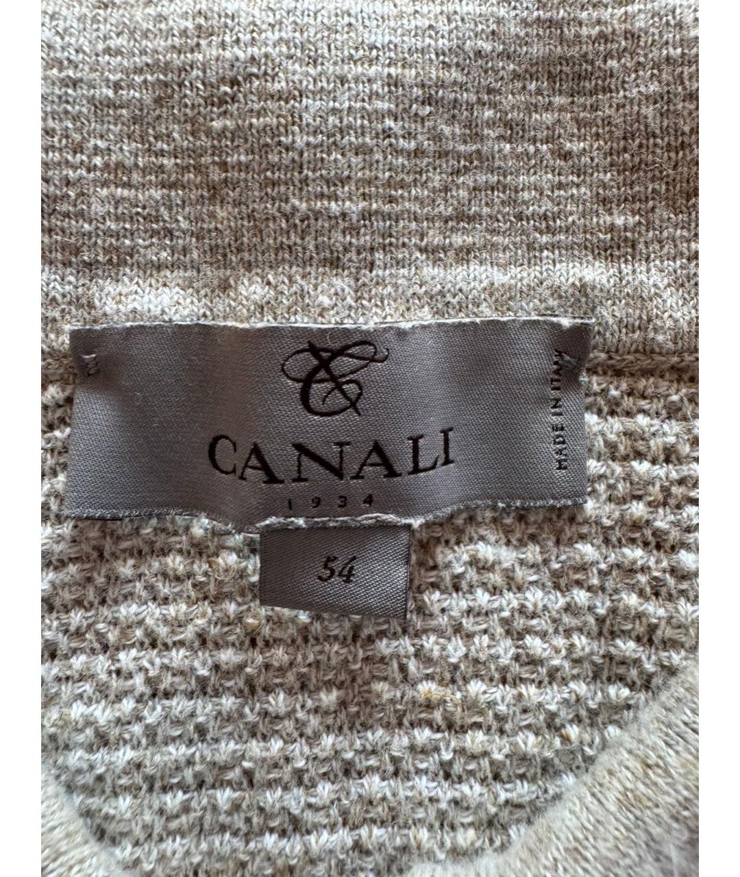 CANALI Бежевый джемпер / свитер, фото 3