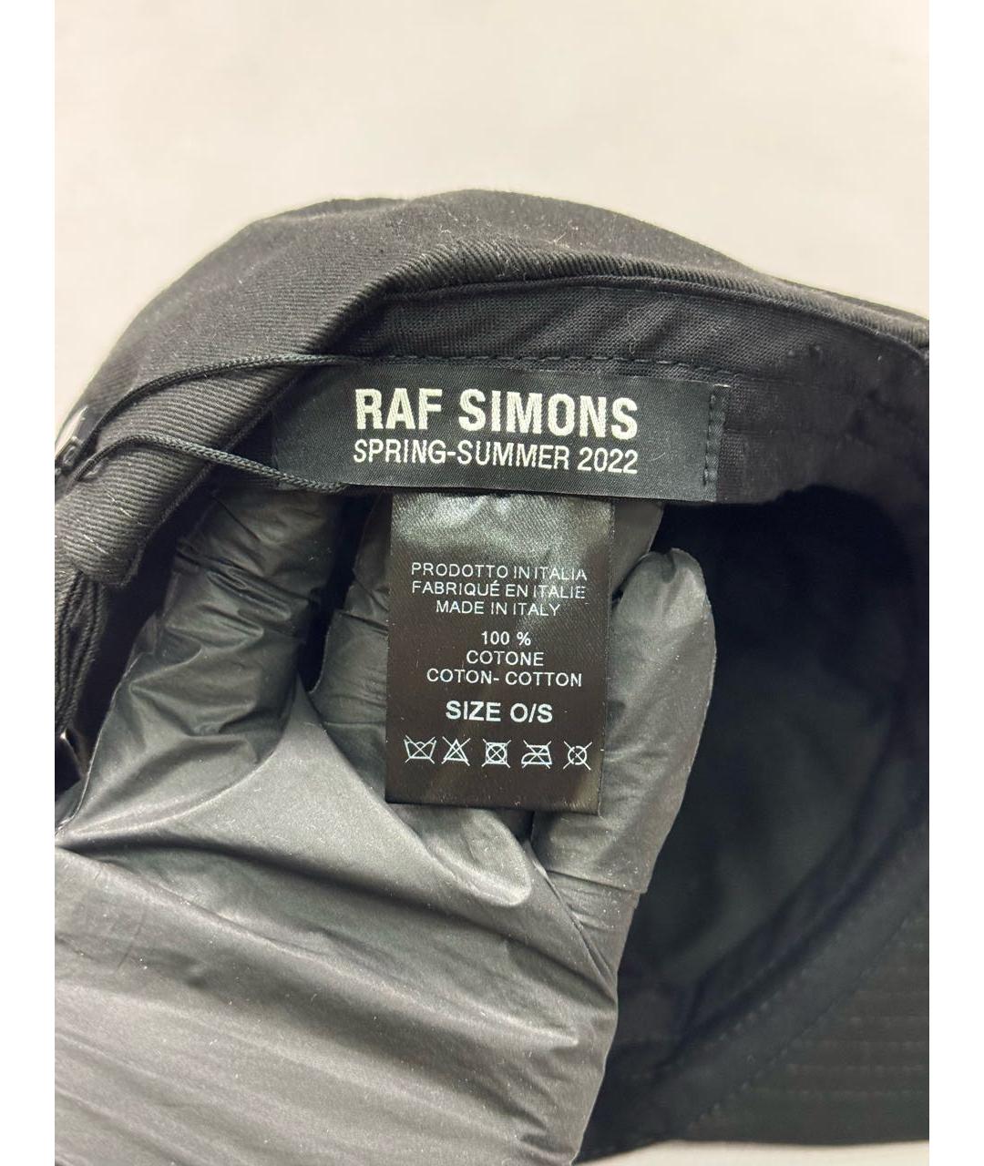RAF SIMONS Черная хлопковая кепка/бейсболка, фото 6