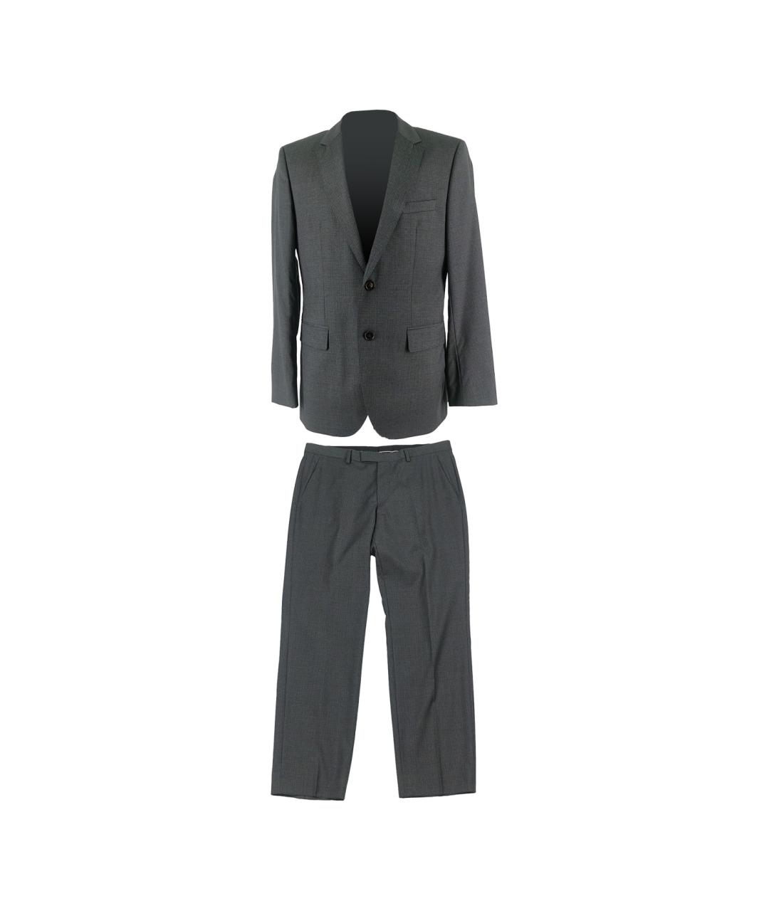 HUGO BOSS Серый классический костюм, фото 1