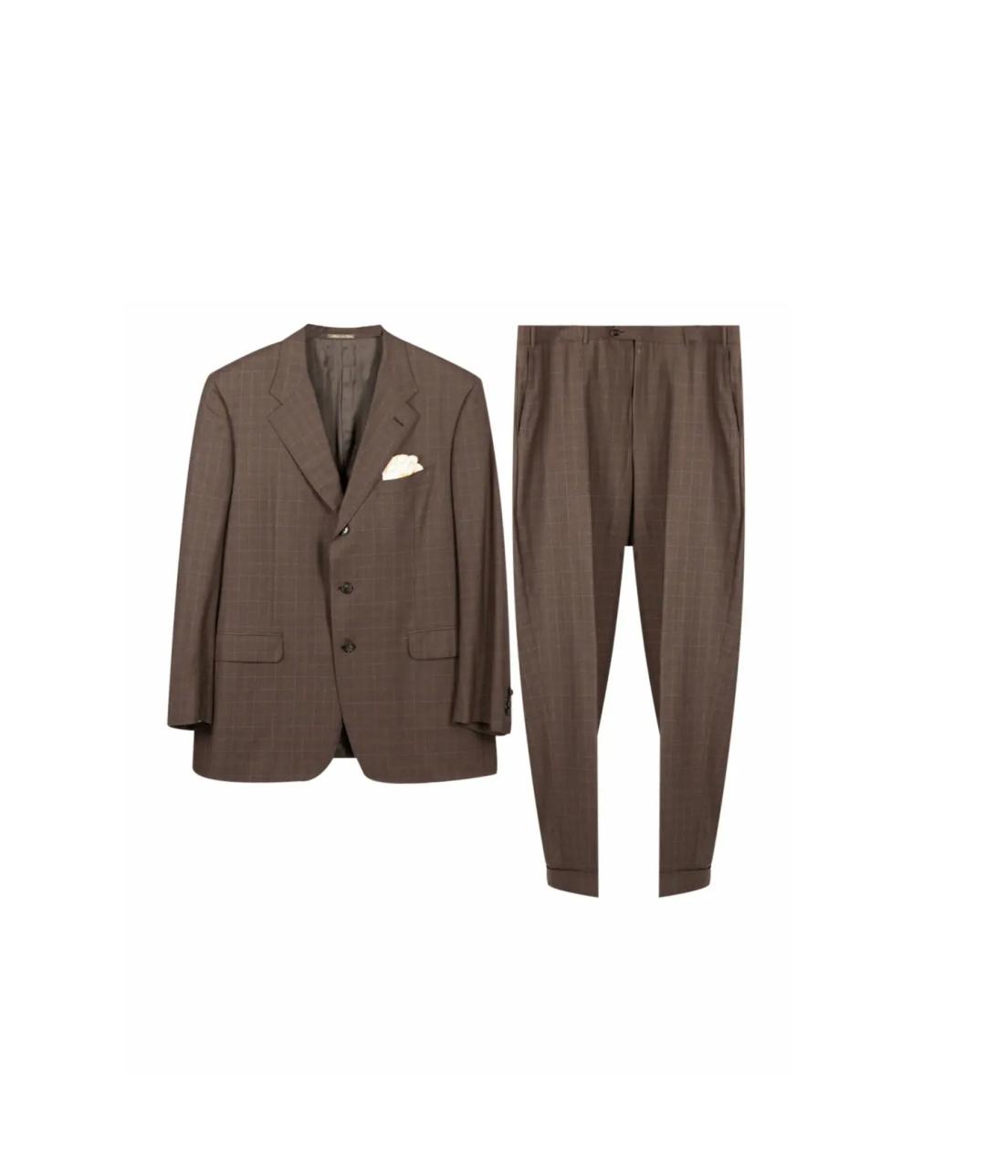 CORNELIANI Коричневый классический костюм, фото 10