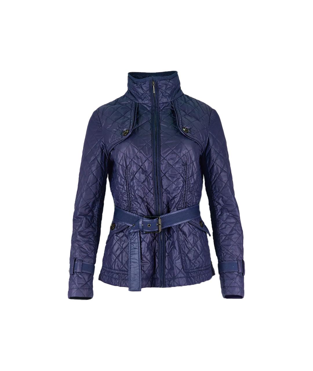 MAX MARA Синяя полиэстеровая куртка, фото 1