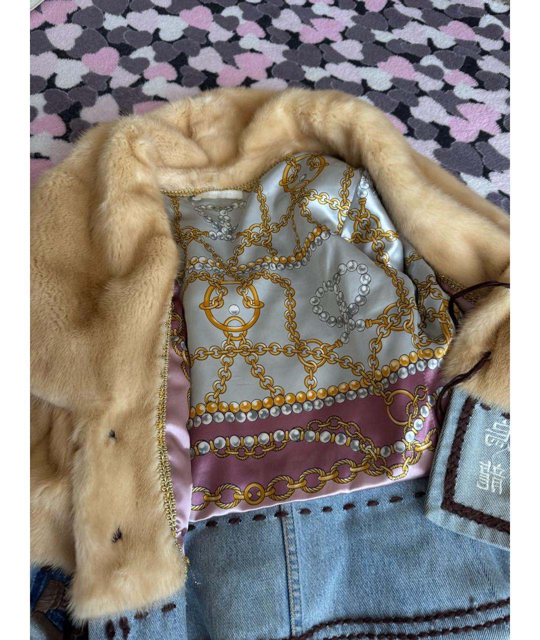 BLANCHA Бежевая шерстяная шуба, фото 7