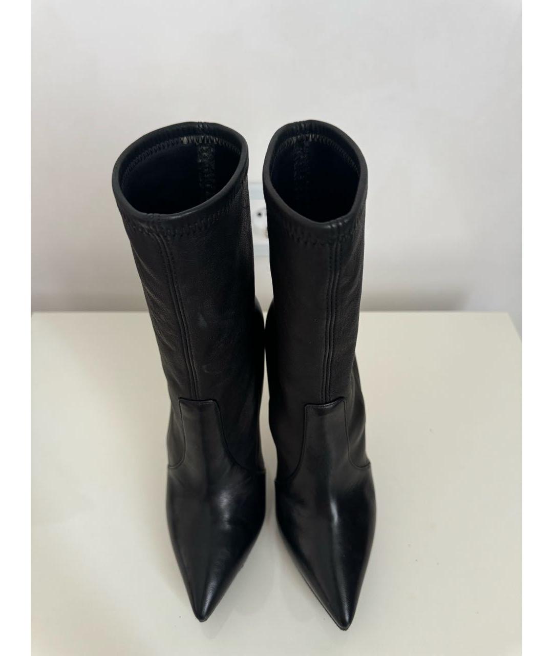 CASADEI Черные кожаные ботильоны, фото 3