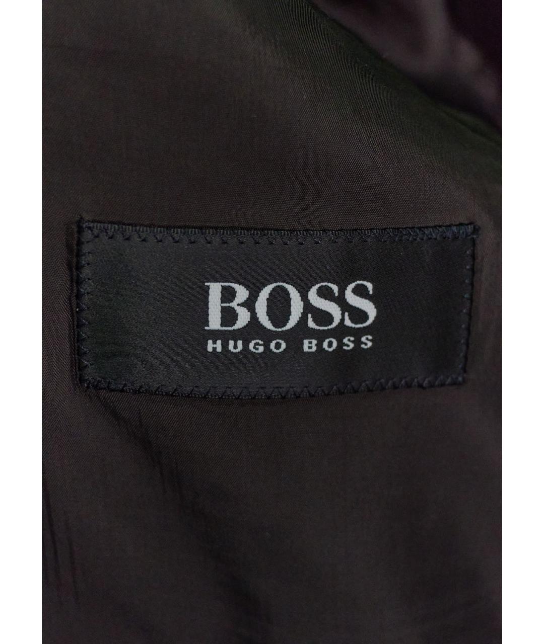 HUGO BOSS Коричневый шерстяной пиджак, фото 3