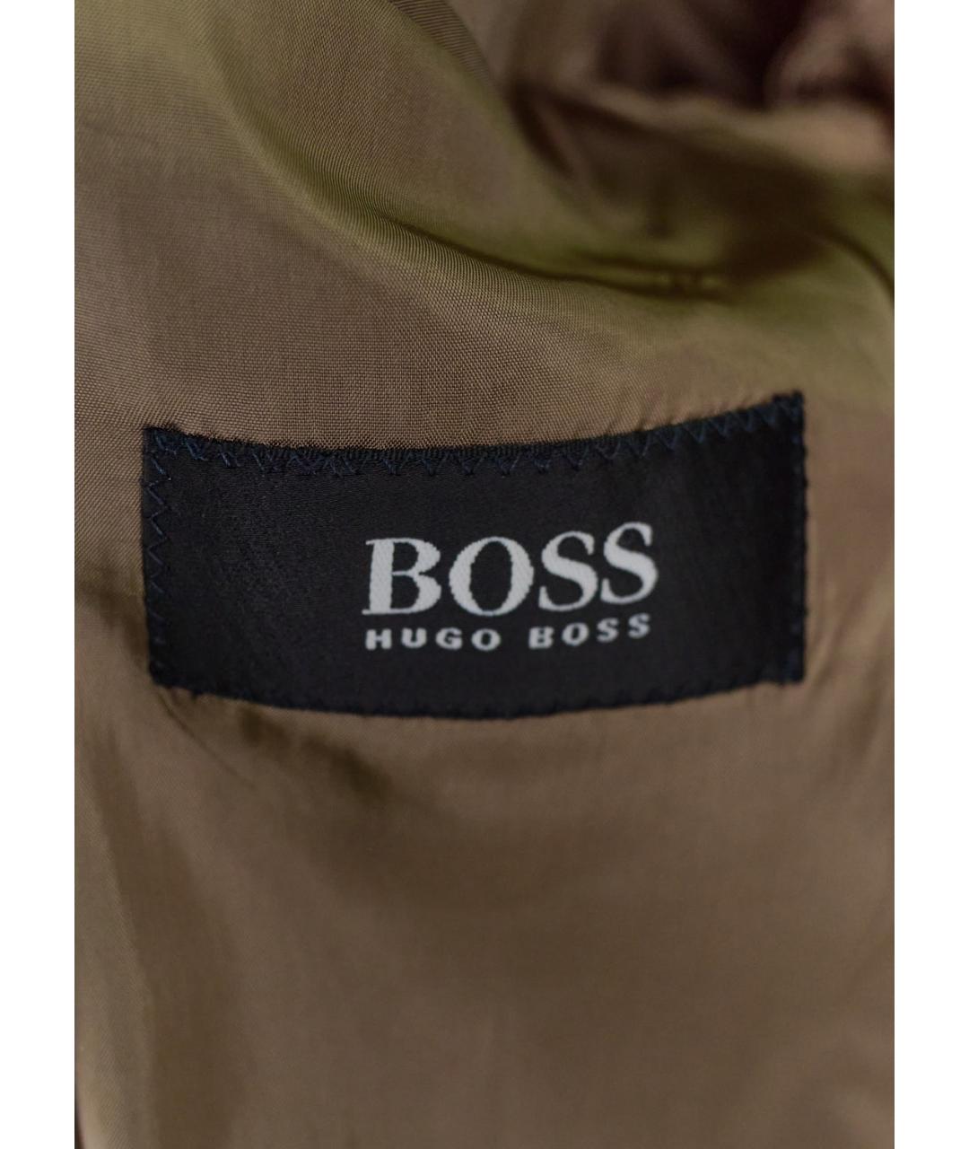 HUGO BOSS Коричневый шерстяной пиджак, фото 3