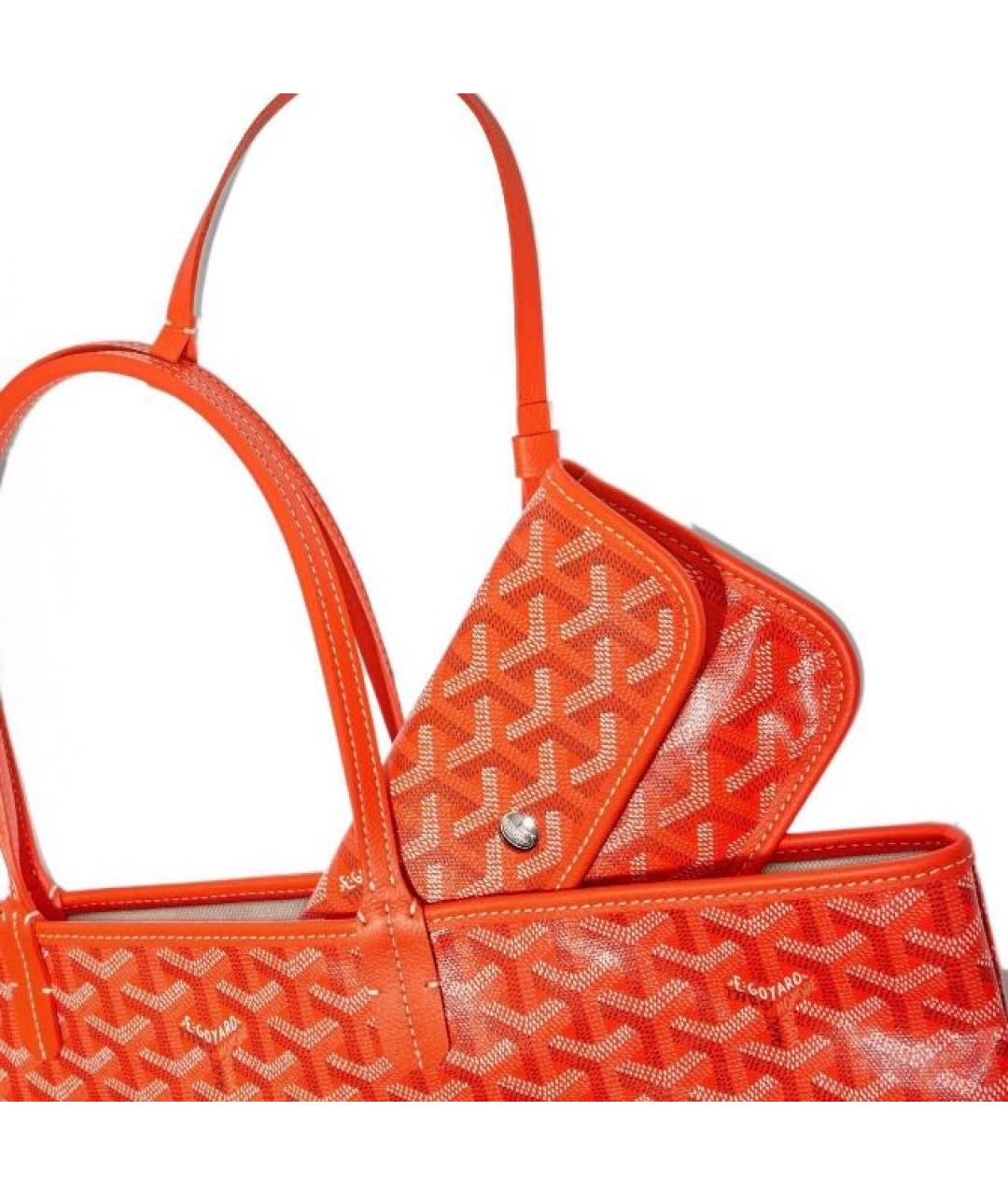 GOYARD Оранжевая сумка тоут, фото 4