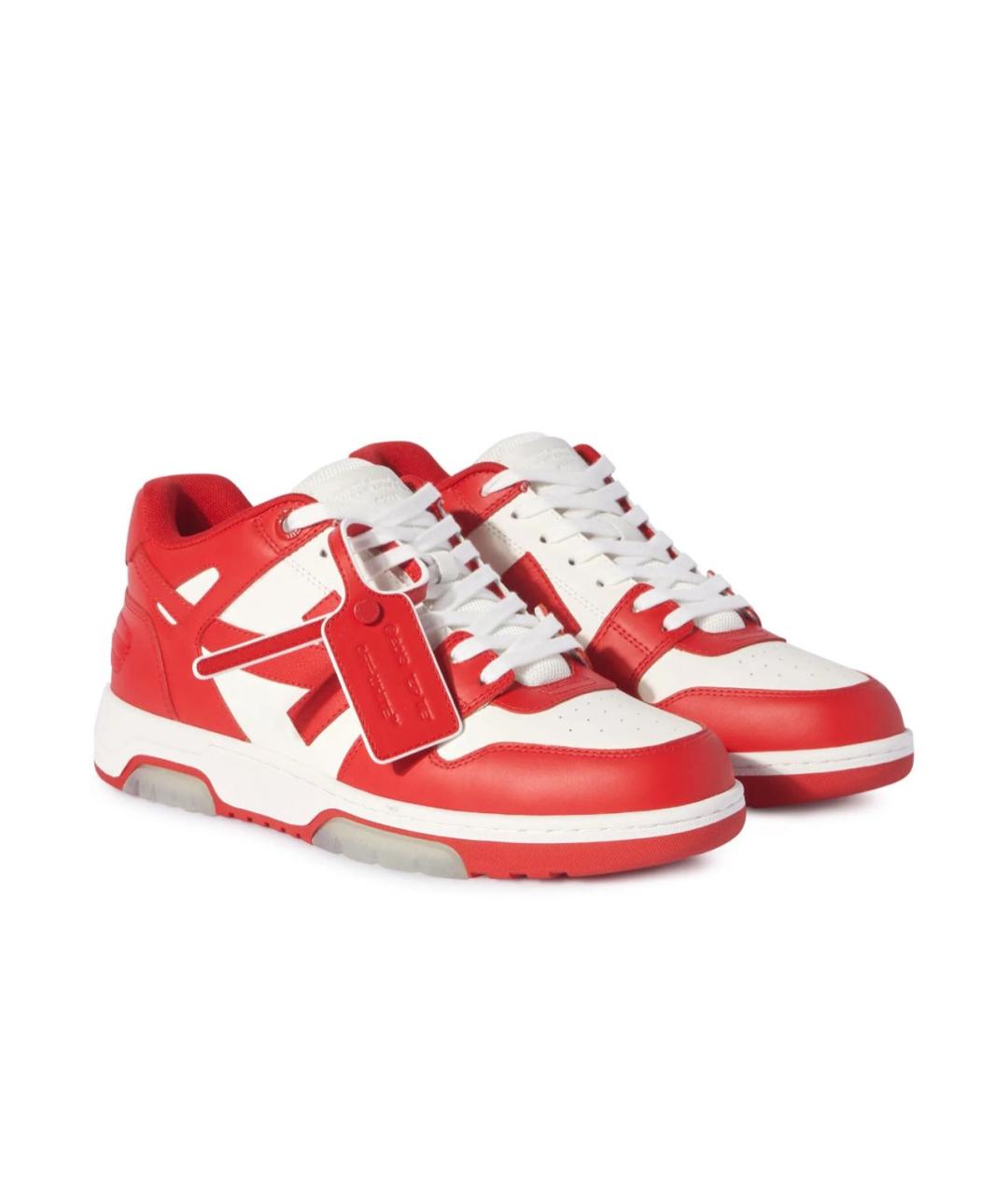OFF-WHITE Кожаные низкие кроссовки / кеды, фото 2