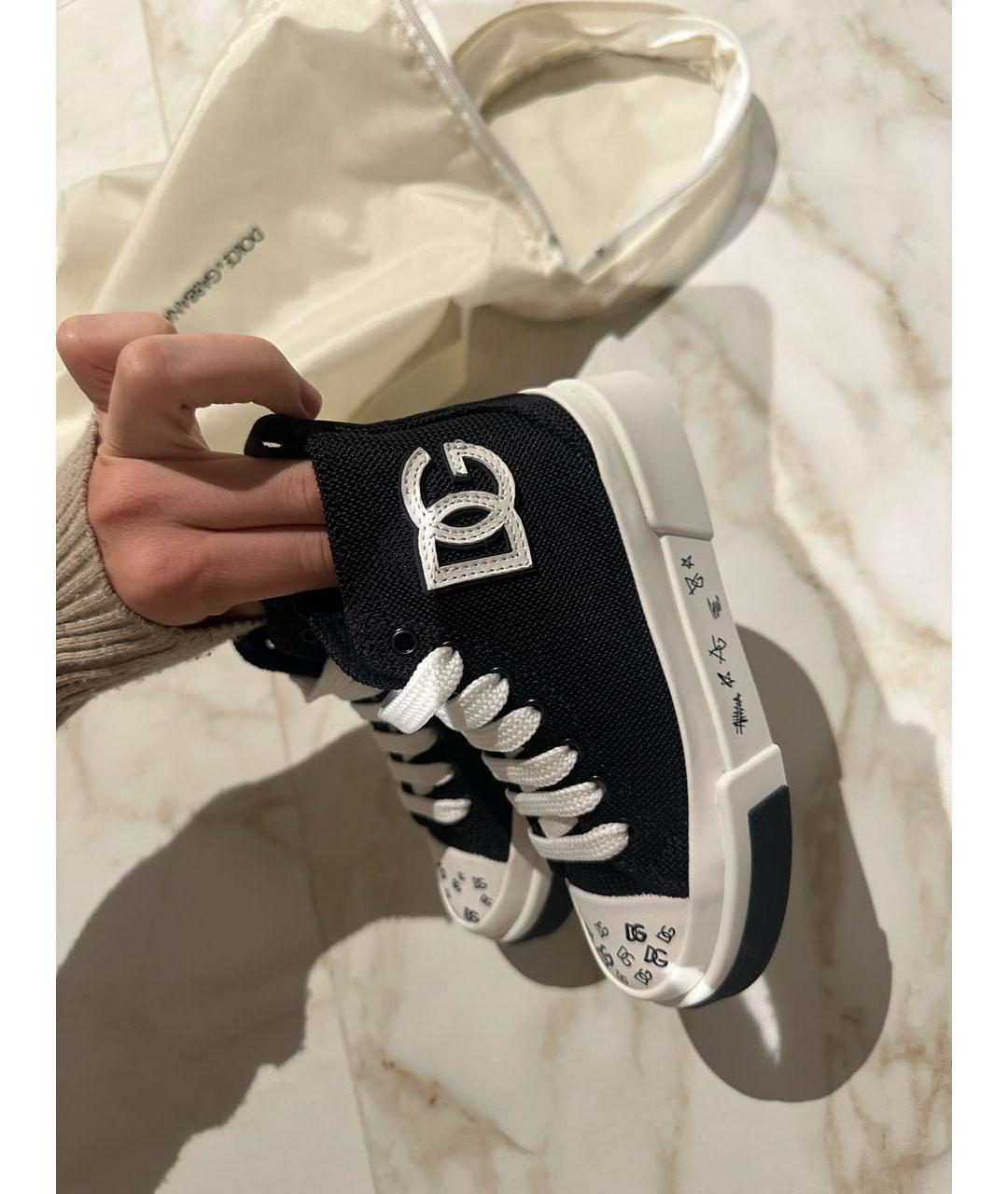 DOLCE & GABBANA KIDS Черные кеды, фото 5