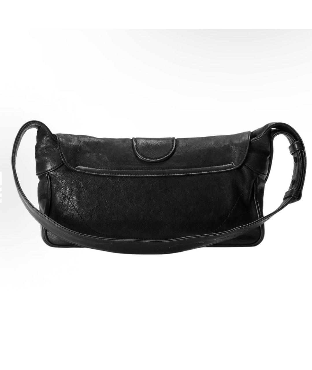GUCCI Черная кожаная сумка с короткими ручками, фото 4