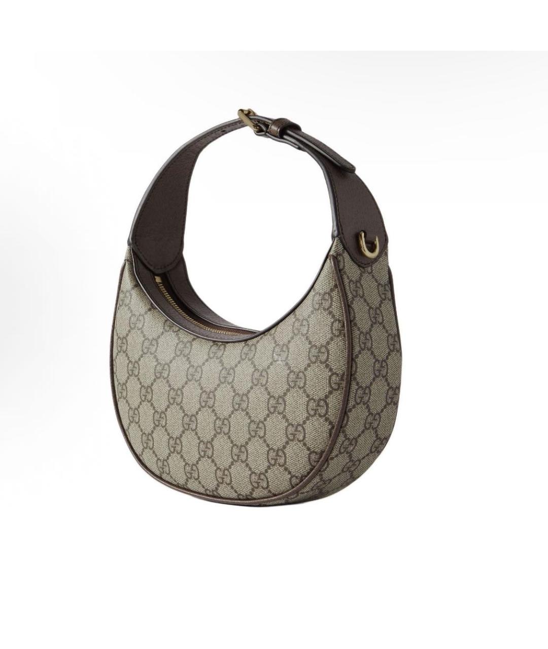 GUCCI Хаки сумка с короткими ручками, фото 5