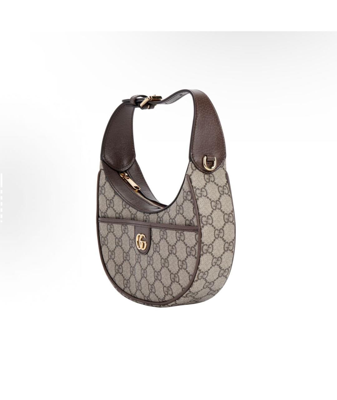 GUCCI Хаки сумка с короткими ручками, фото 4