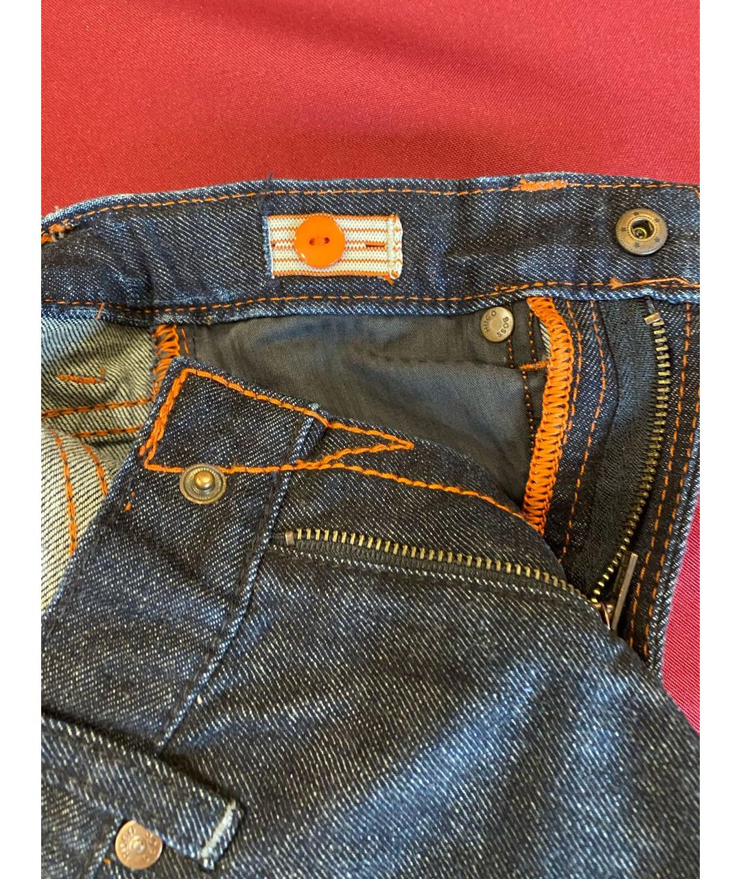 HUGO BOSS Черные хлопковые детские джинсы, фото 4
