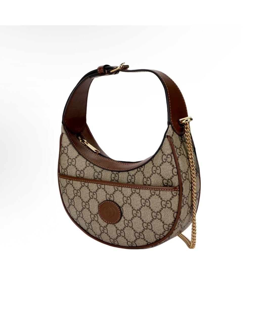 GUCCI Хаки сумка с короткими ручками, фото 2