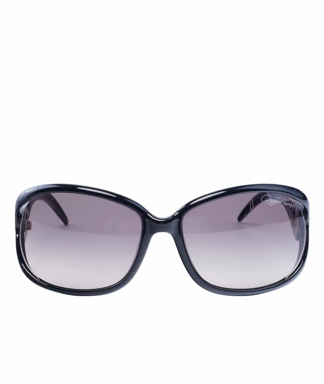 ROBERTO CAVALLI Черные пластиковые солнцезащитные очки, фото 1