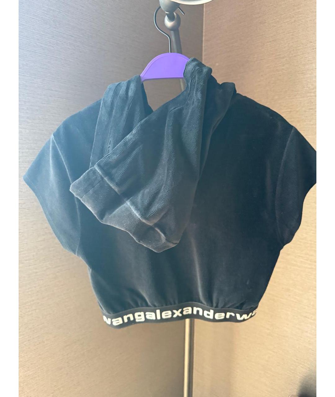 T BY ALEXANDER WANG Черный хлопковый костюм с брюками, фото 2