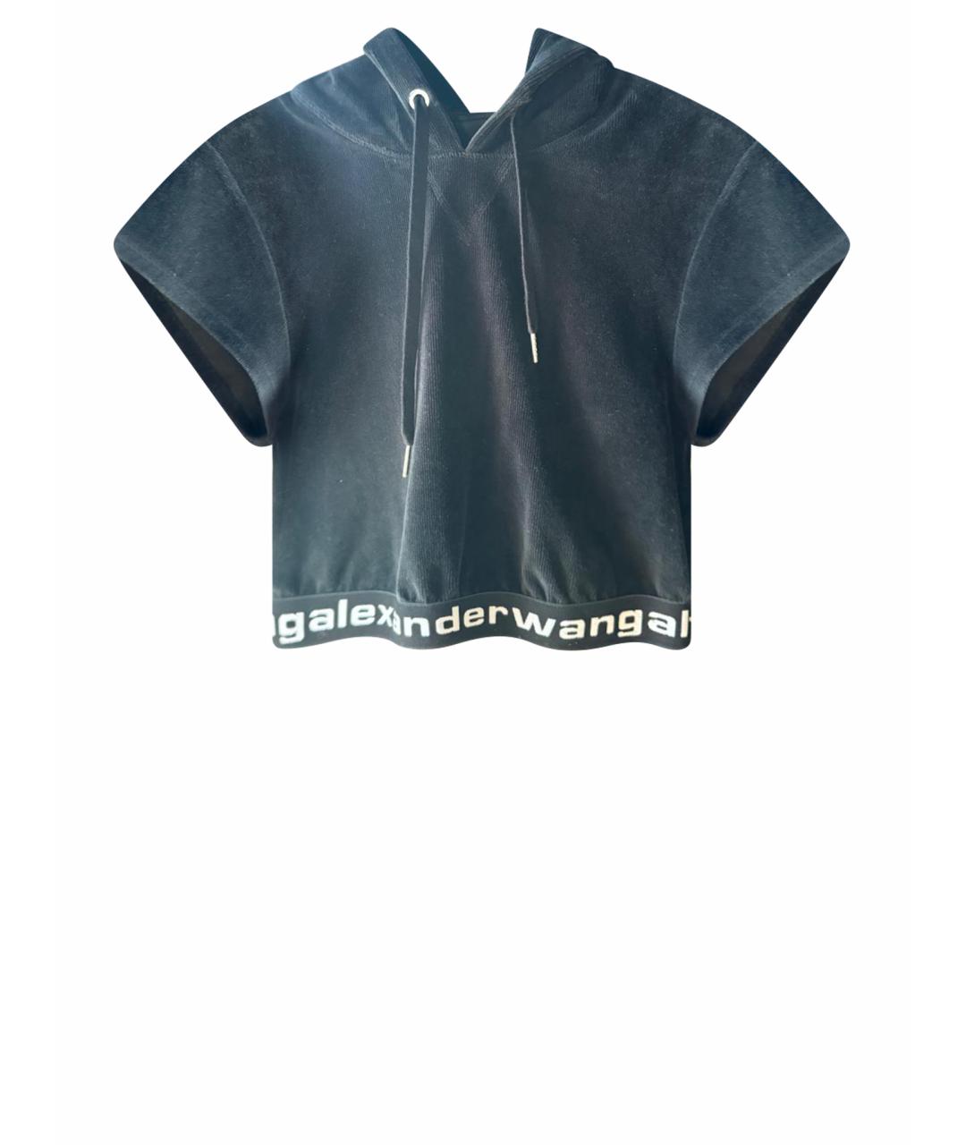 T BY ALEXANDER WANG Черный хлопковый костюм с брюками, фото 1