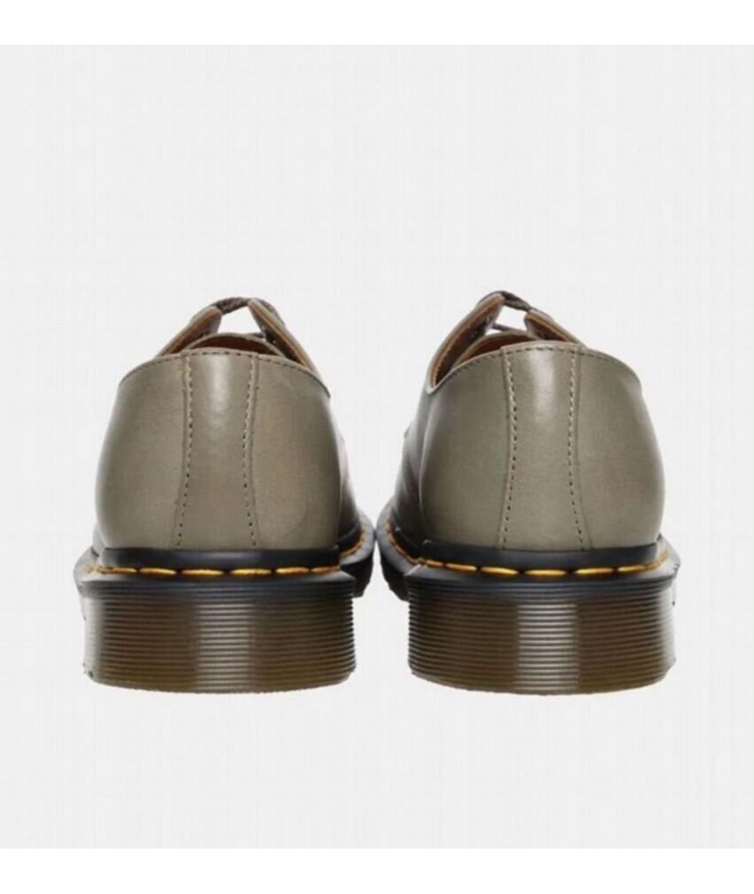 DR. MARTENS Серые кожаные низкие ботинки, фото 4