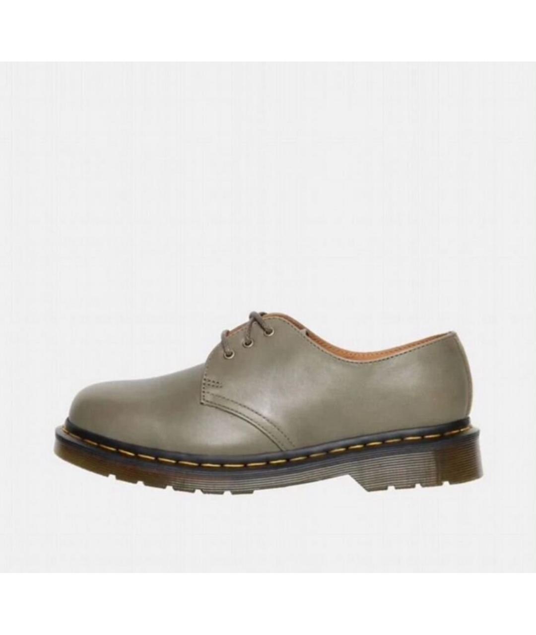 DR. MARTENS Серые кожаные низкие ботинки, фото 6