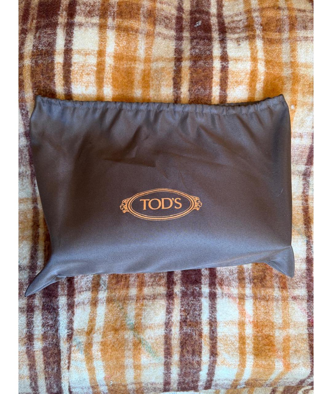 TOD'S Зеленая кожаная сумка через плечо, фото 2