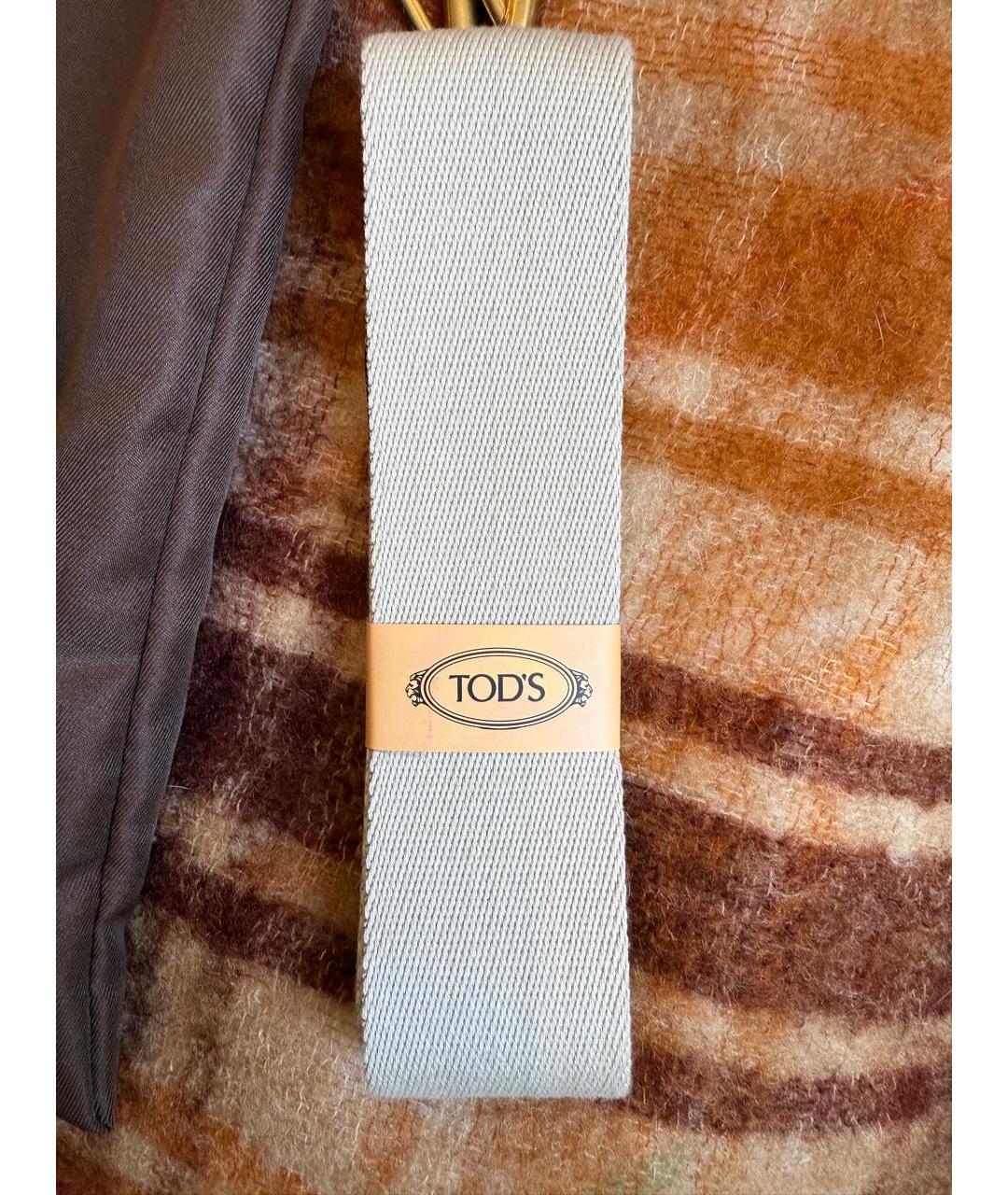 TOD'S Зеленая кожаная сумка через плечо, фото 9