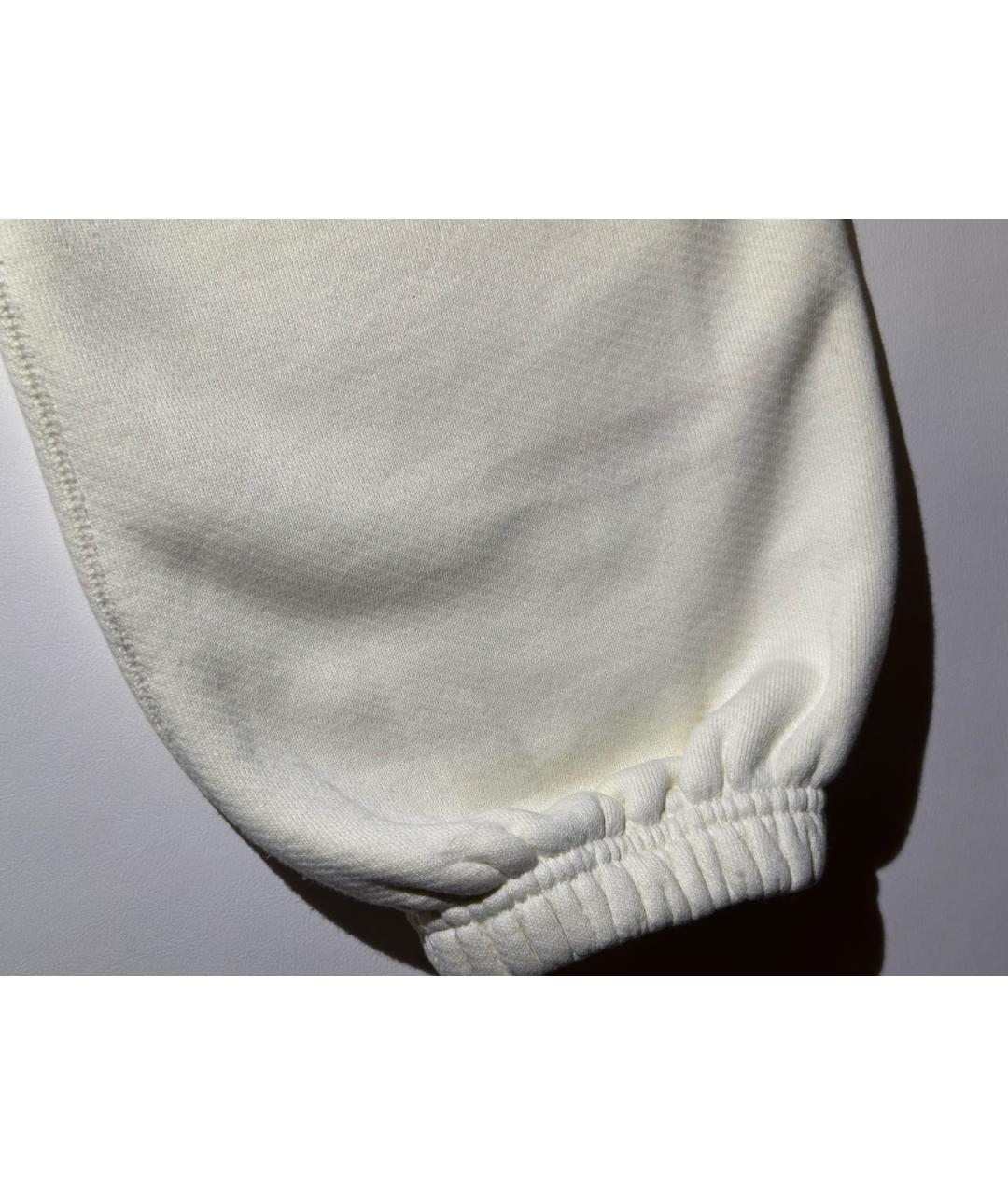 OFF-WHITE Бежевые хлопковые спортивные брюки и шорты, фото 6