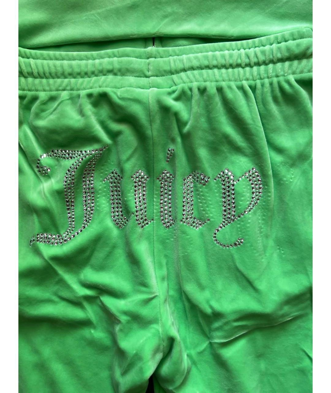 JUICY COUTURE Салатовый велюровый костюм с брюками, фото 8