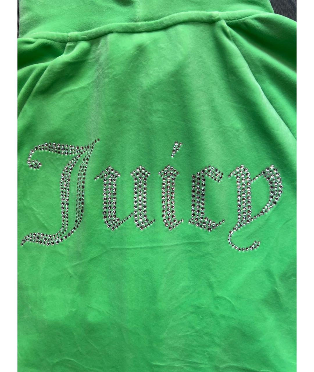 JUICY COUTURE Салатовый велюровый костюм с брюками, фото 7