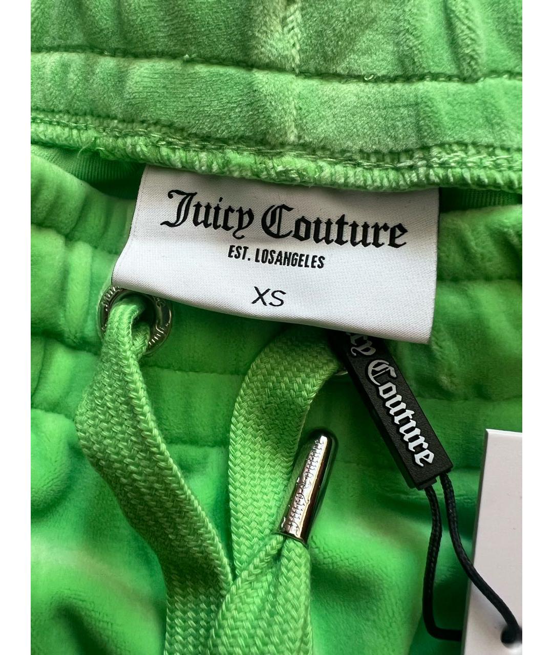 JUICY COUTURE Салатовый велюровый костюм с брюками, фото 6