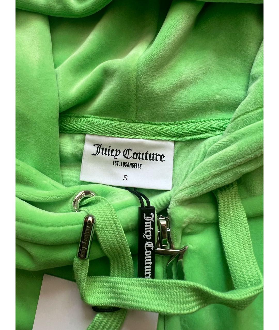 JUICY COUTURE Салатовый велюровый костюм с брюками, фото 4