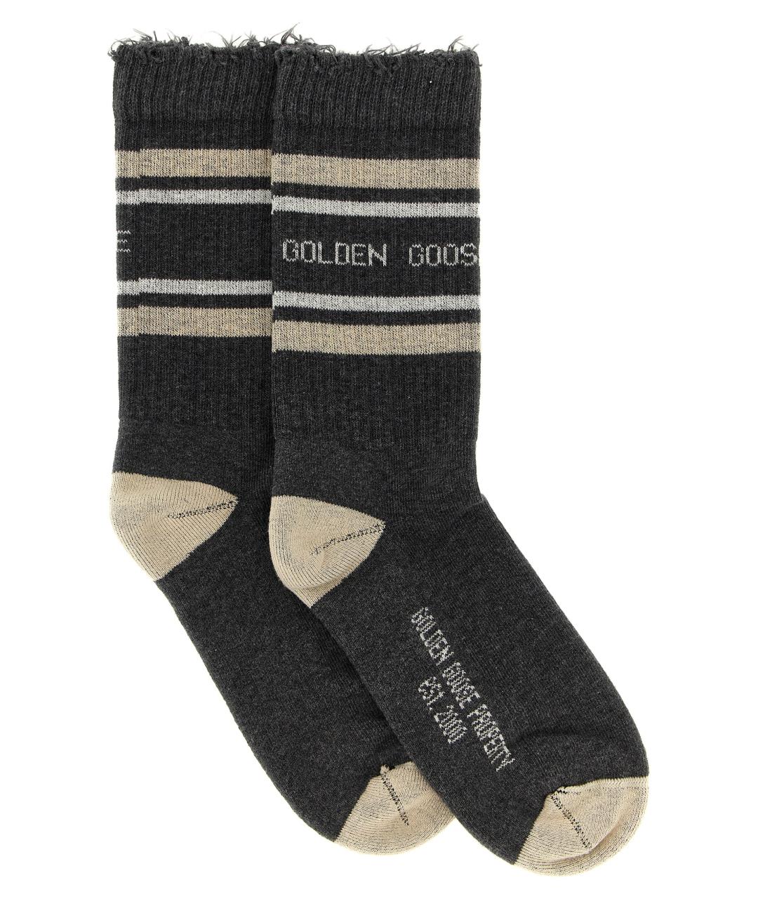 GOLDEN GOOSE DELUXE BRAND Серые носки, чулки и колготы, фото 1