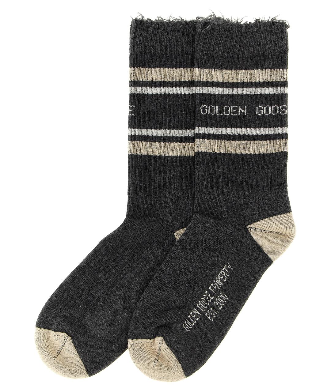 GOLDEN GOOSE DELUXE BRAND Серые носки, чулки и колготы, фото 2