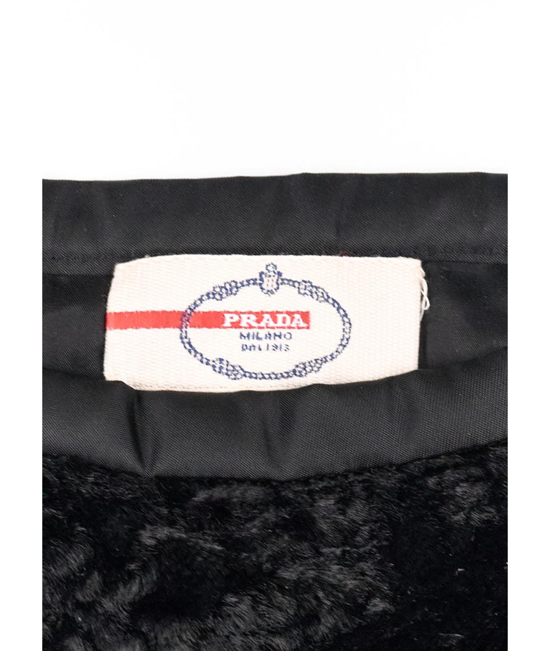 PRADA Черная вискозная юбка миди, фото 3