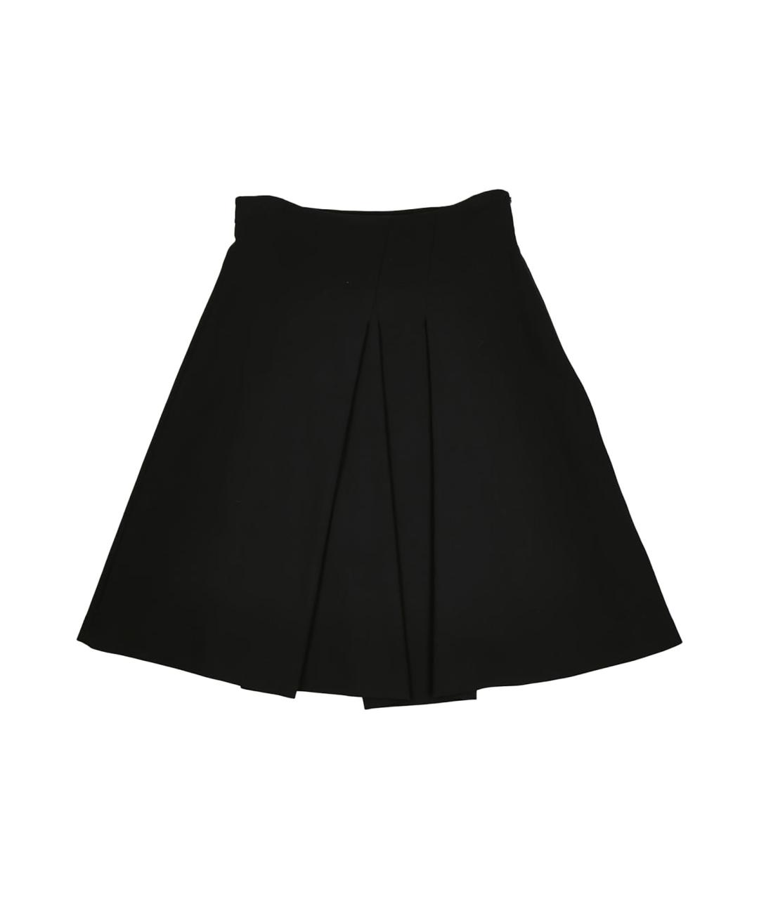 MAX MARA Черная шерстяная юбка миди, фото 1