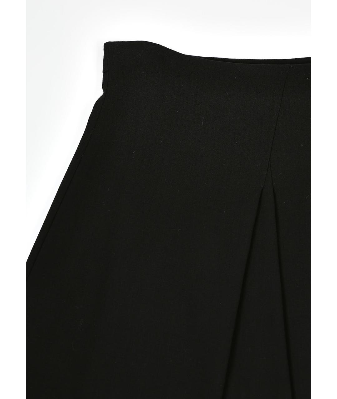 MAX MARA Черная шерстяная юбка миди, фото 2
