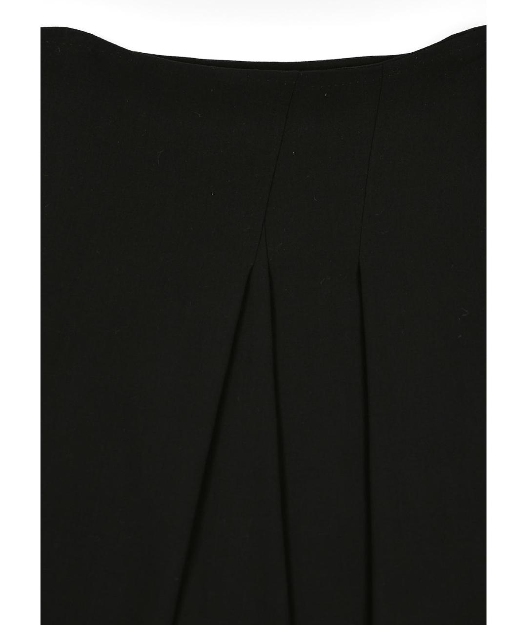 MAX MARA Черная шерстяная юбка миди, фото 3