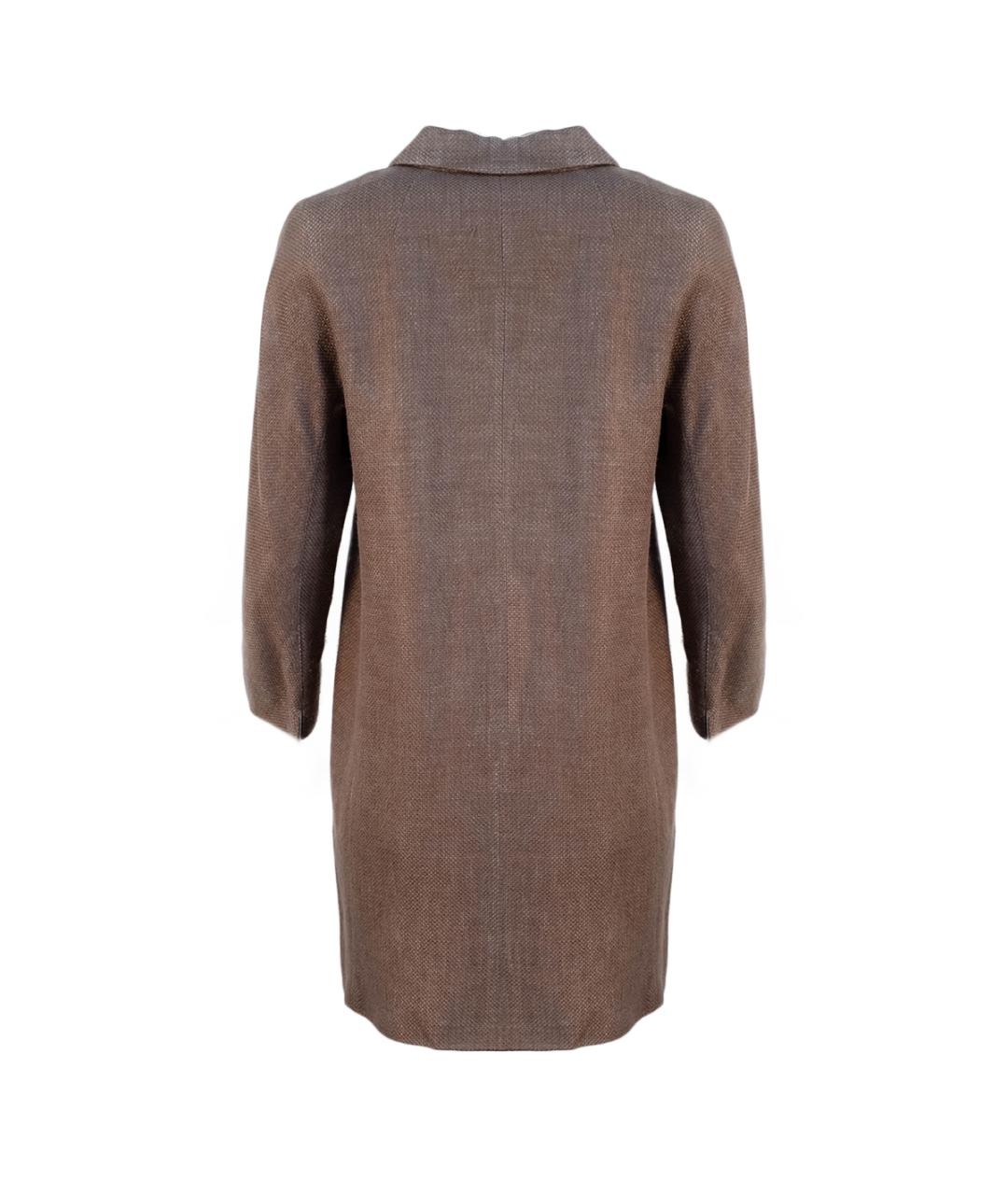 'S MAX MARA Коричневый вискозный костюм с брюками, фото 3
