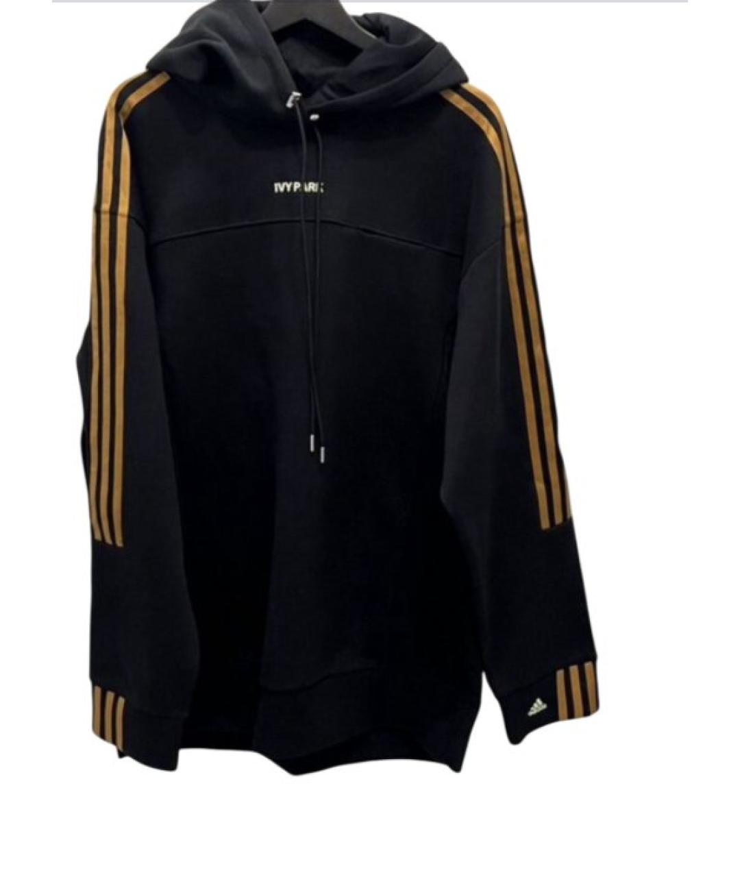 ADIDAS Черный хлопковый спортивный костюм, фото 4