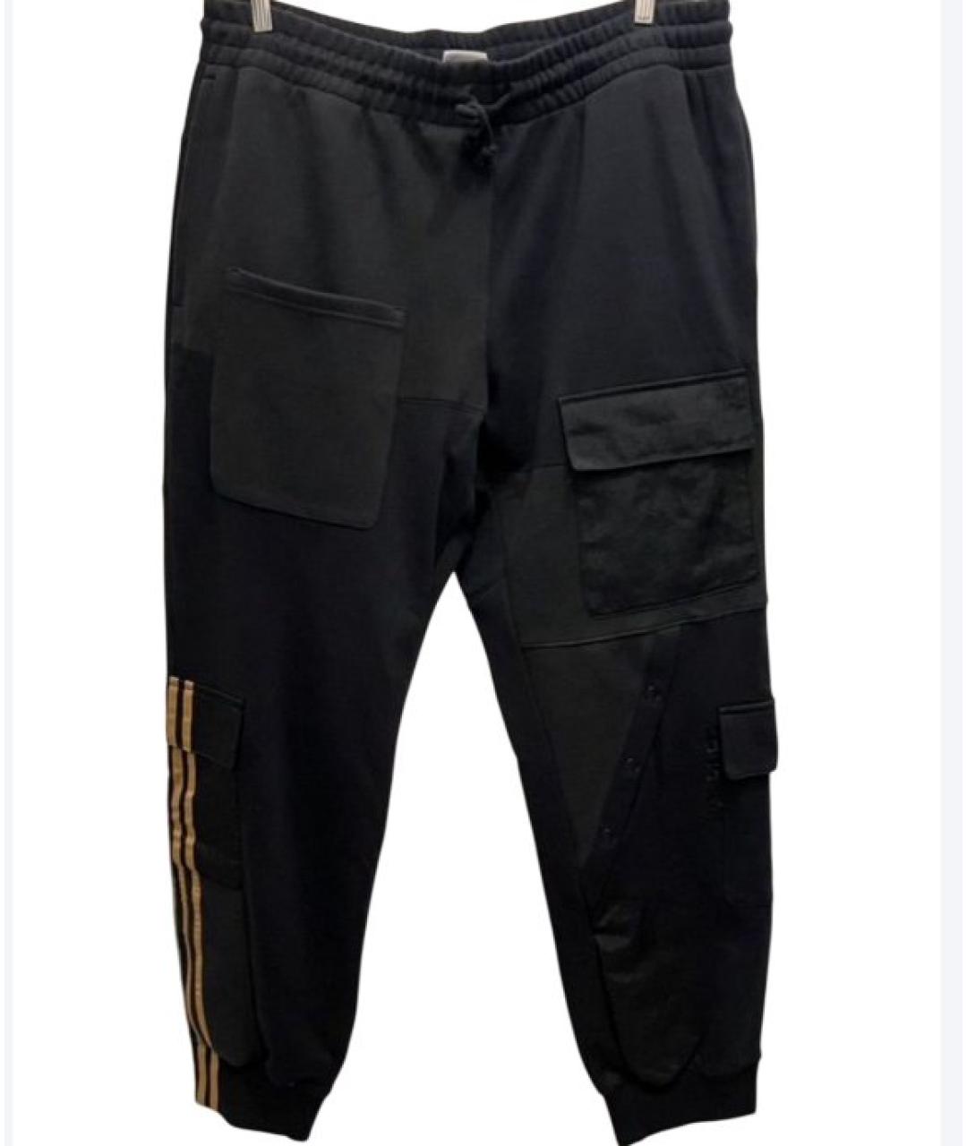 ADIDAS Черный хлопковый спортивный костюм, фото 2