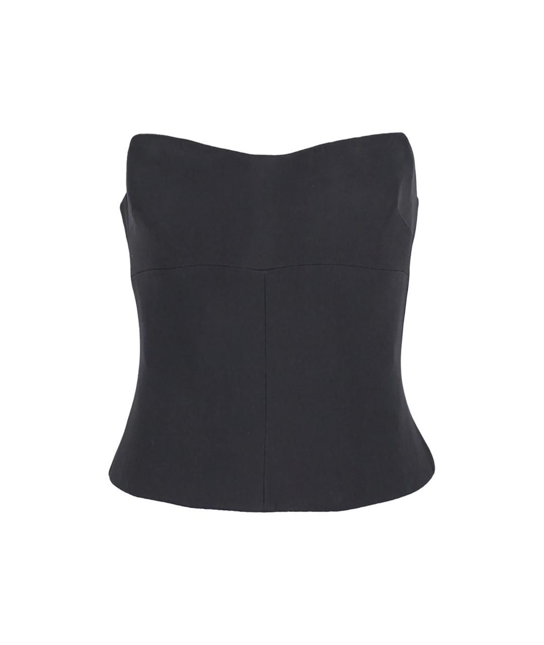 TOM FORD Черный вискозный корсет, фото 1