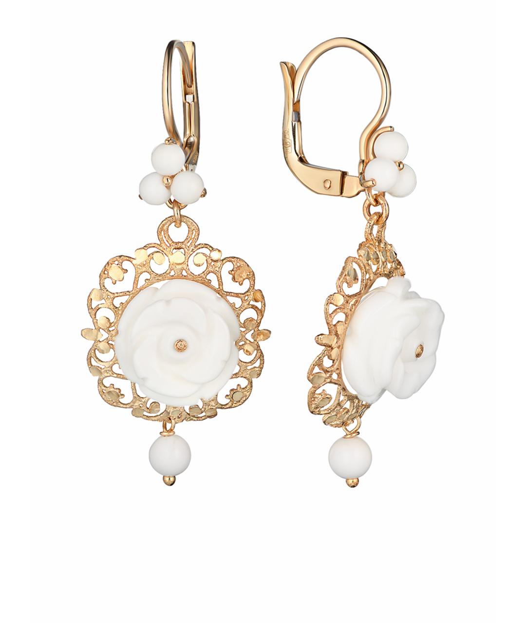 DOLCE&GABBANA Золотые серьги из желтого золота, фото 1