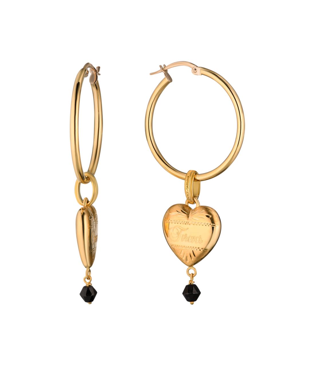 DOLCE&GABBANA Золотые серьги из желтого золота, фото 2