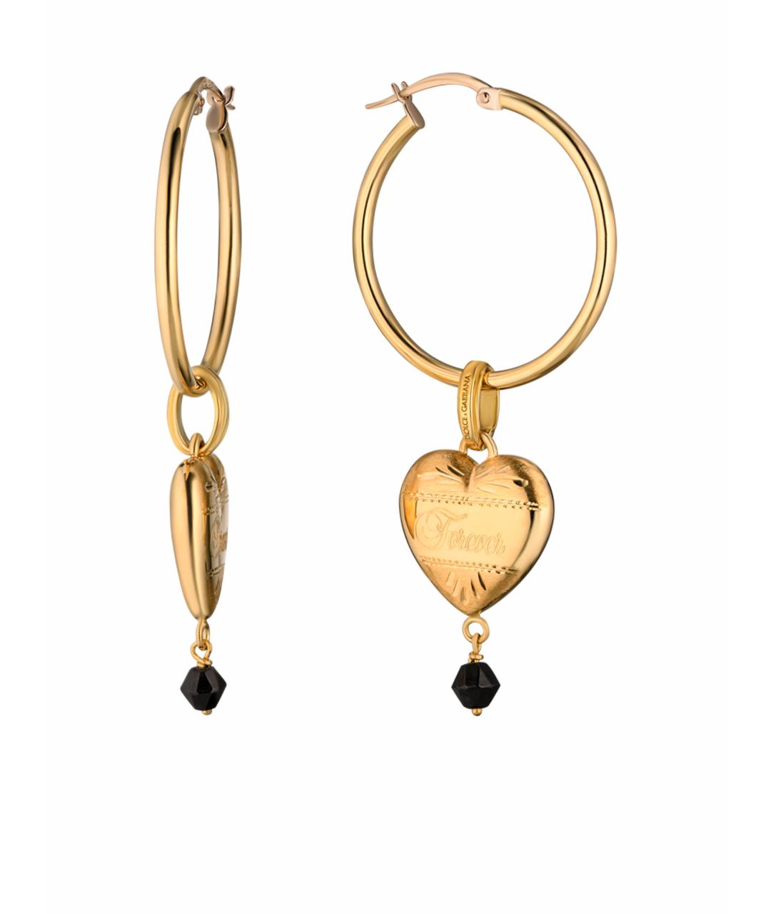 DOLCE&GABBANA Золотые серьги из желтого золота, фото 1