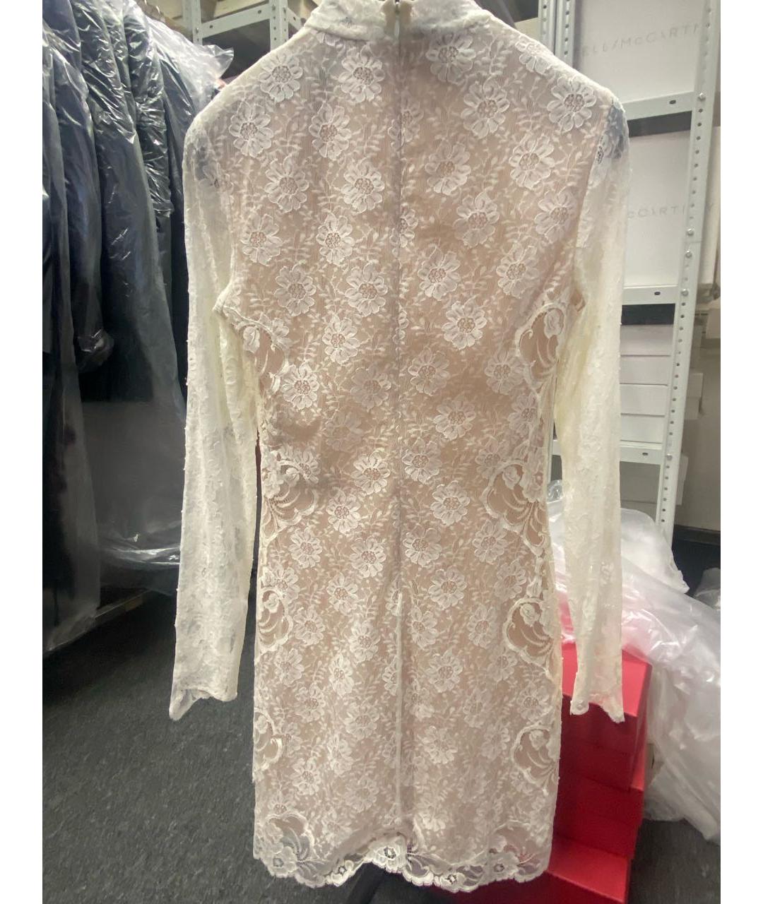 STELLA MCCARTNEY Белое кружевное коктейльное платье, фото 2