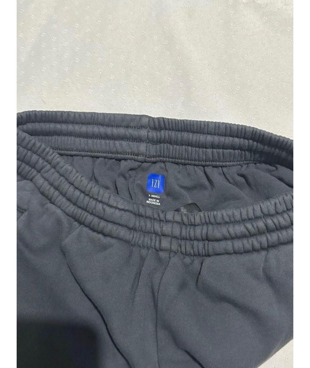 YEEZY Антрацитовые хлопковые повседневные брюки, фото 4