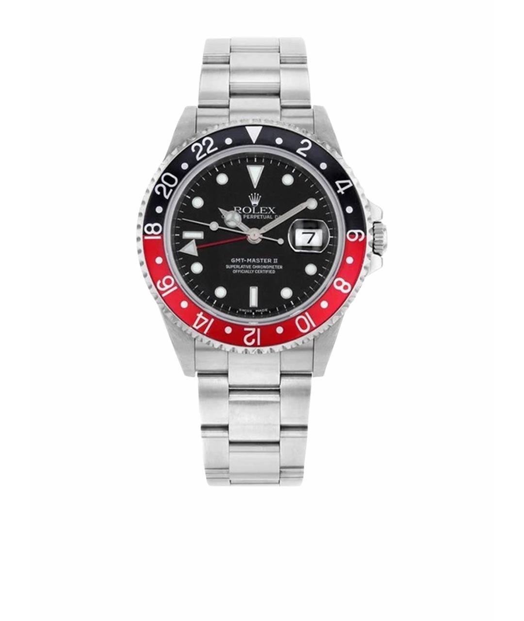 ROLEX Черные металлические часы, фото 1