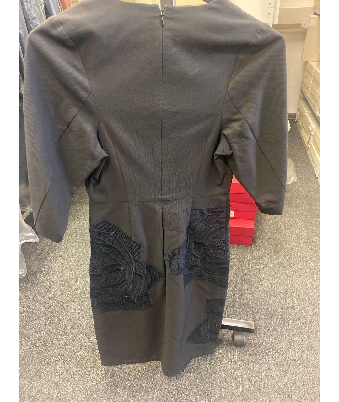 STELLA MCCARTNEY Черное хлопковое повседневное платье, фото 2